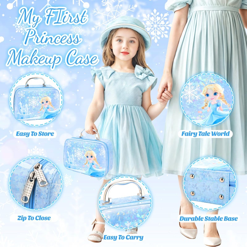 INNOCHEER Pretend Makeup for Toddlers  Toy Play Makeup Set for Kids 3-5  Toddler Makeup Kit Pretend  Frozen Toys for Kids Fake Makeup  Gifts Toys for 2 3 4 5 6 7+ Year Old Girls (Not Real Makeup) - Image 2